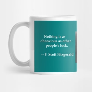 F. Scott Fitzgerald literary quote Mug